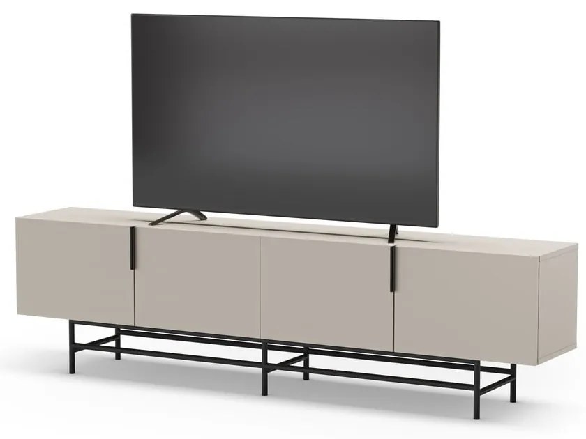 Kremowa szafka pod TV 200x63,5 cm Eldia – Marckeric