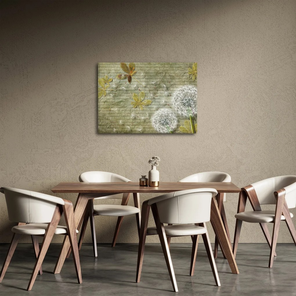 Obraz - Dmuchawce unoszone wiatrem (70x50 cm)