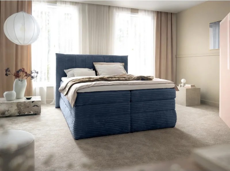 Łóżko Kontynentalne AMBER 180 Box spring 2 x pojemnik WERSAL
