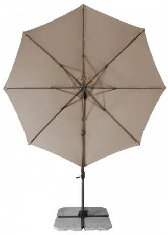 RAVENNA 330 cm - duży wahadłowy parasol ogrodowy z drążkiem bocznym : Substancja Desen - 846