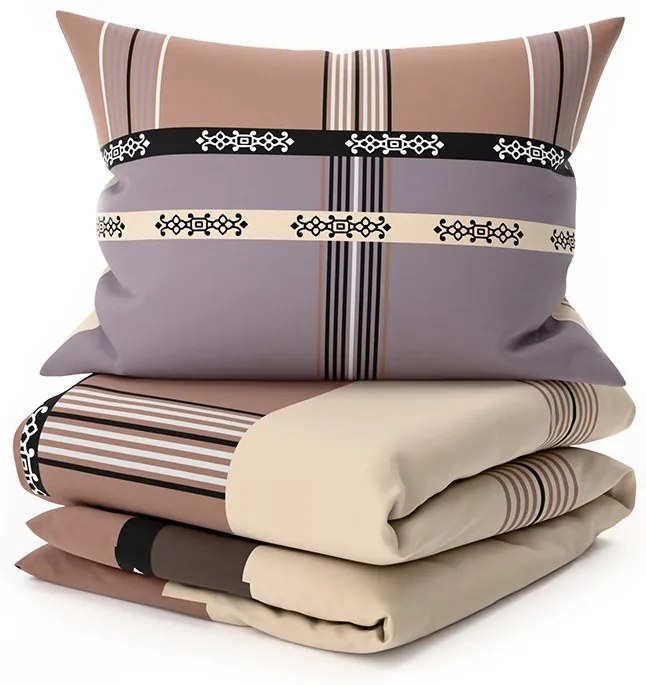 PrzytulneMieszkanie.pl PrzytulneMieszkanie.pl Bawełniana pościel DANIELA beżowa Rozmiar pościeli: 70 x 90 cm | 140 x 200 cm