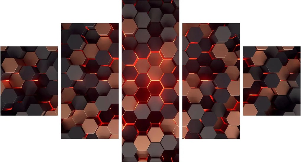 Obraz - Futurystyczna abstrakcja (125x70 cm)