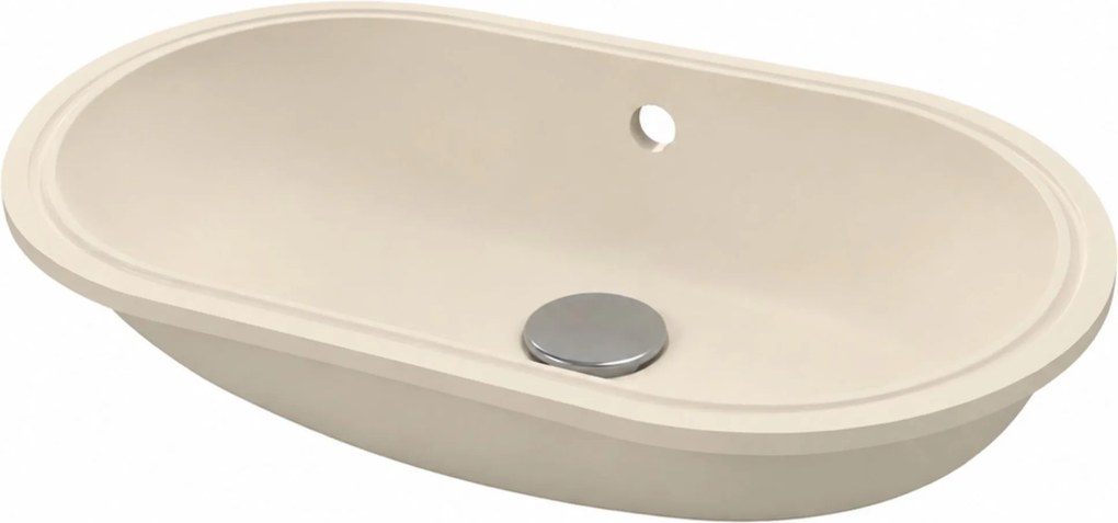 Massi Umywalka podblatowa owalna biała z konglomeratu RONA Oval 51 cm| Różne kolory