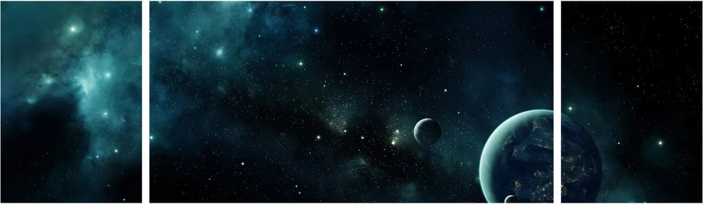 Obraz - Życie w kosmosie (170x50 cm)
