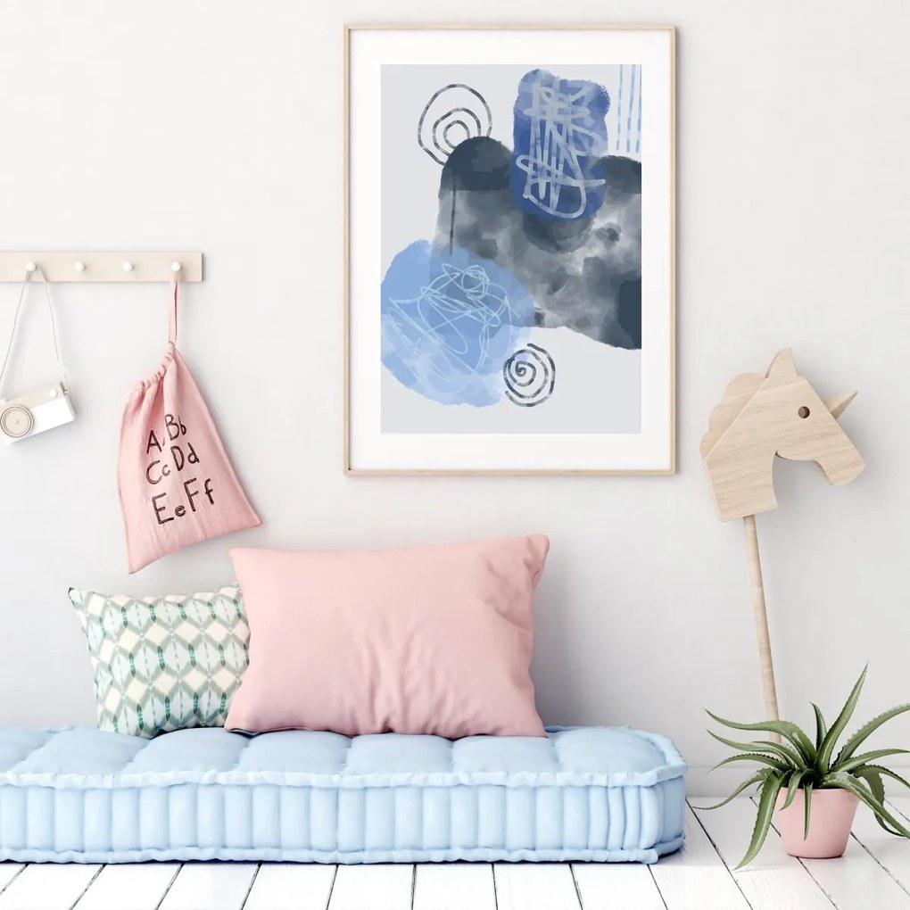 Plakat - Malowana abstrakcja (A4)