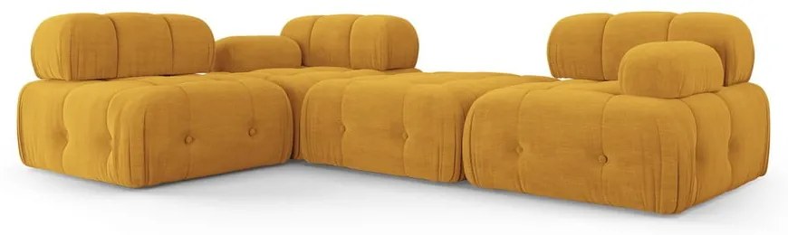Musztardowy narożnik Ferento – Cosmopolitan Design