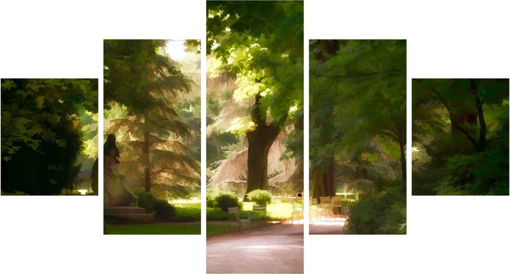 Obraz parku (125x70 cm)