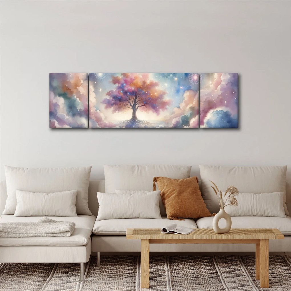 Obraz – Drzewo życia w chmurach (170x50 cm)