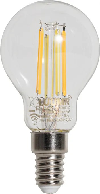 Zestaw 5 inteligentnych żarówek LED E14 P45 Przezroczystych 4.2W 470 lm 2700-6500K