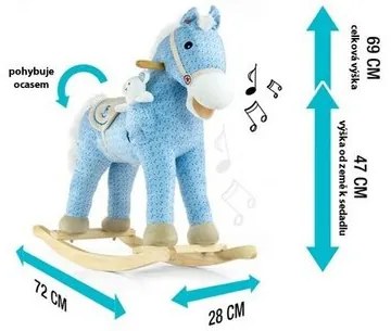 Konik na biegunach Milly Mally Pony z melodią,różowy