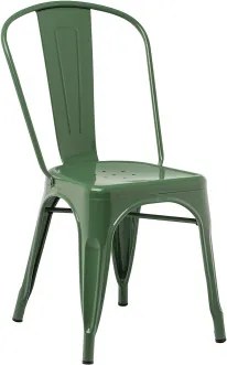 Zestaw 4 Sztaplowanych Krzeseł Jadalnianych Lix Green - Sklum