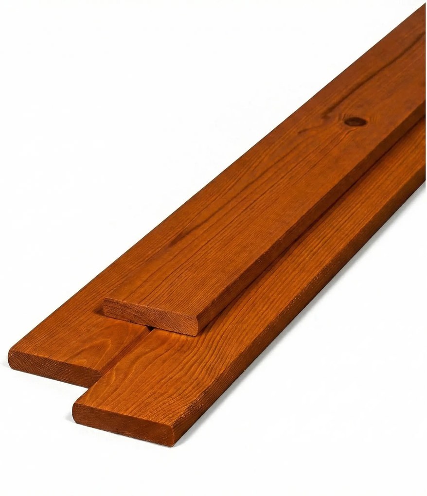 Sztachety, proste, ciemna lazura, 10 szt., 20 x 95 x 1500 mm