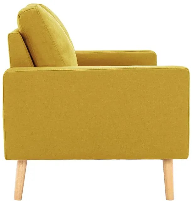 Dwuosobowa żółta sofa - Muria 2Q