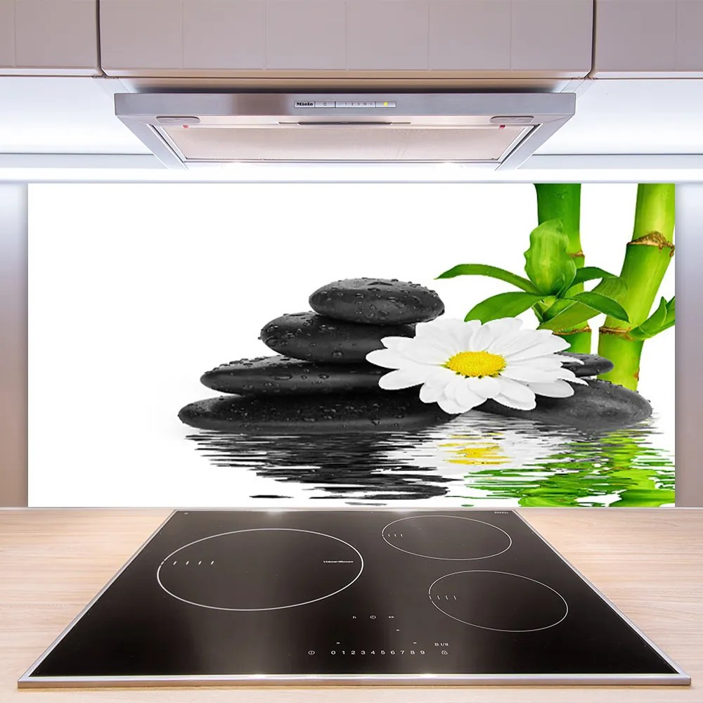 Panel Szklany Harmonijna Kompozycja Zen z Bambusem