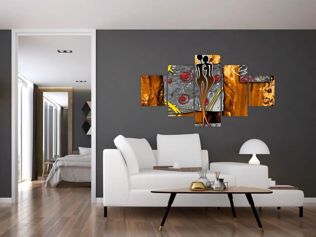 Obraz starożytnego obrazu (125x70 cm)