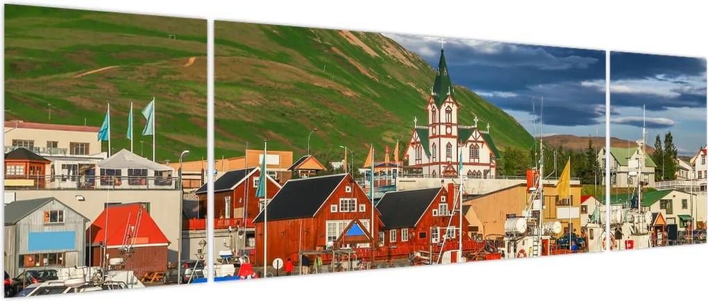 Obraz - Húsavík (170x50 cm)