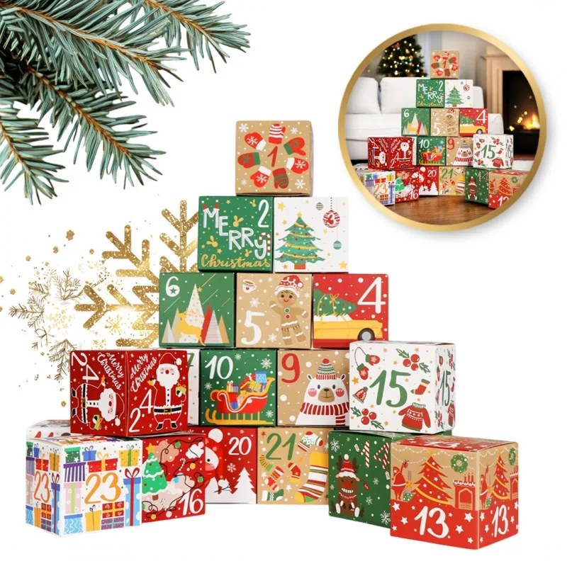Kalendarz adwentowy BOXMAS DIY, 24 pudełka
