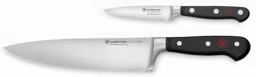 Wüsthof CLASSIC zestaw 2 noży kuchennych czarny