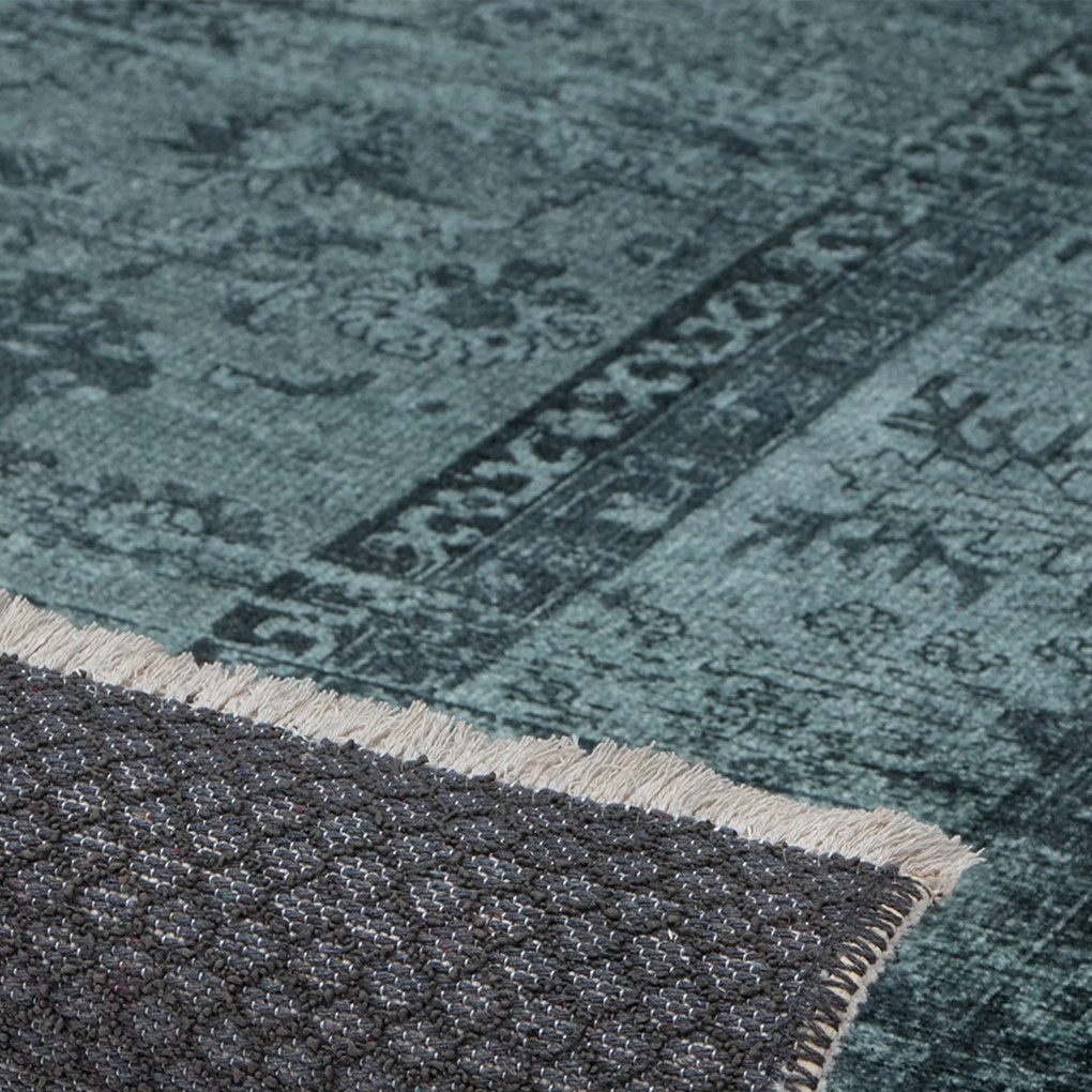 Dywan vintage Armand zielony 80 cm x 150 cm