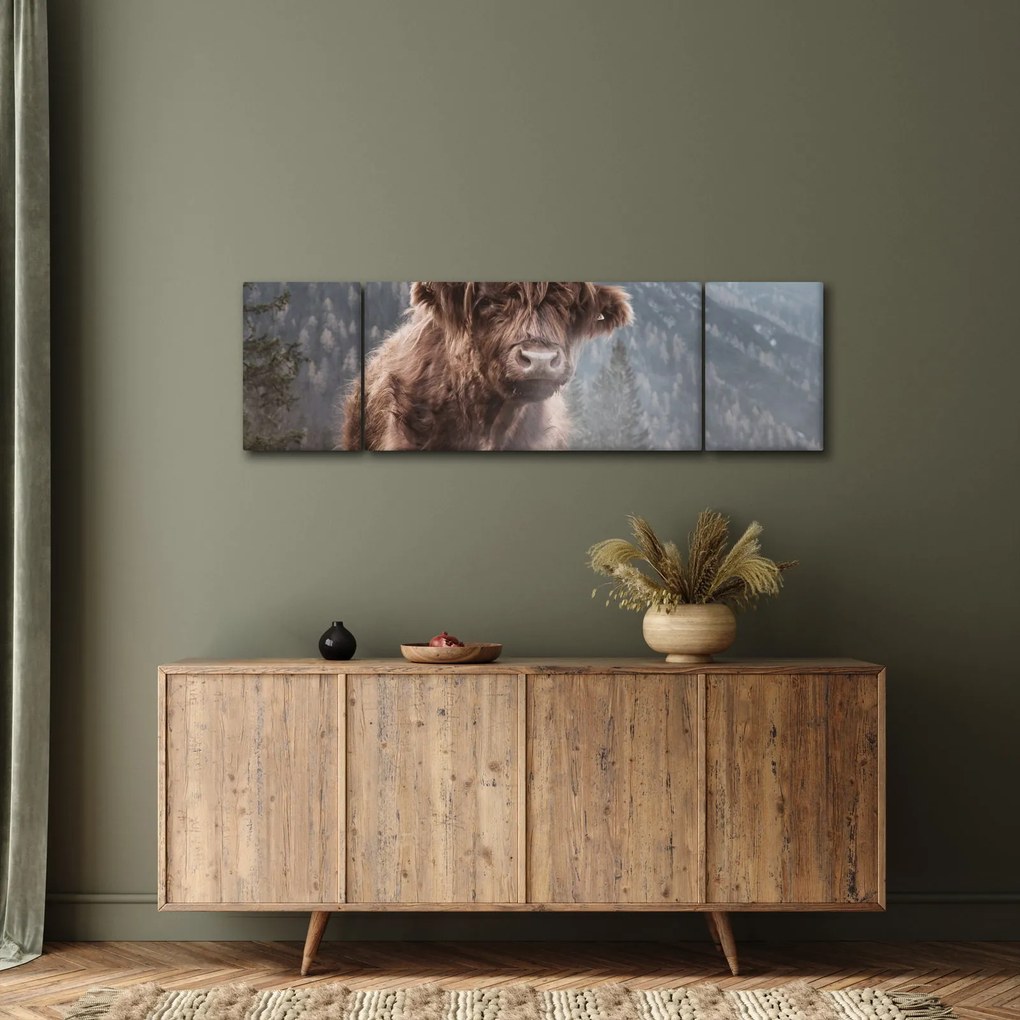 Obraz - Krowa góralska (170x50 cm)