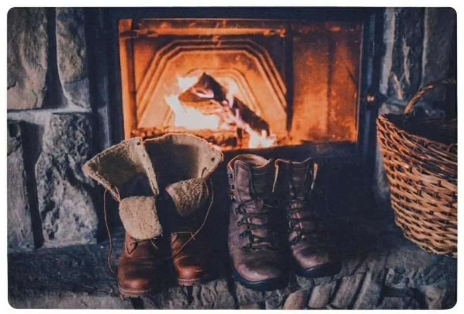Świąteczna wycieraczka RUSTIC WELCOME 38x58 cm - różne warianty Wersja: Boty