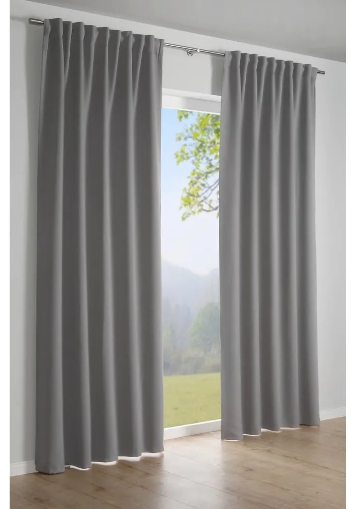 Szara zasłona 245x140 cm Dimout – Gardinia