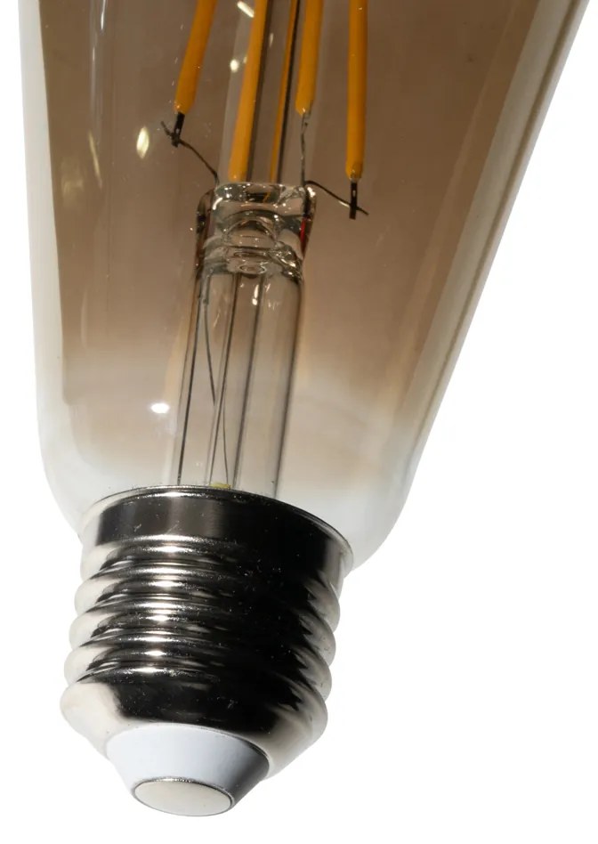 Zestaw 5 E27 dimbare LED lamp ST64 smoke glas 5W 450 lm 2700K
