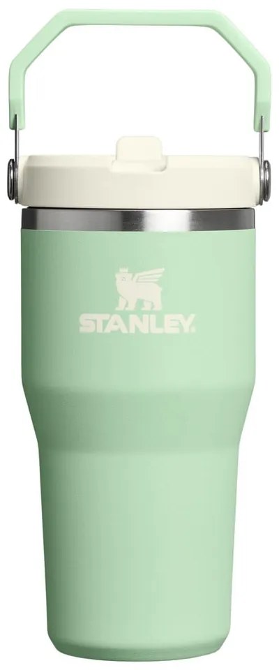 Szałwiowy termos ze stali nierdzewnej 600 ml IceFlow™ Flip Straw 2.0 Tumbler Pistachio – Stanley
