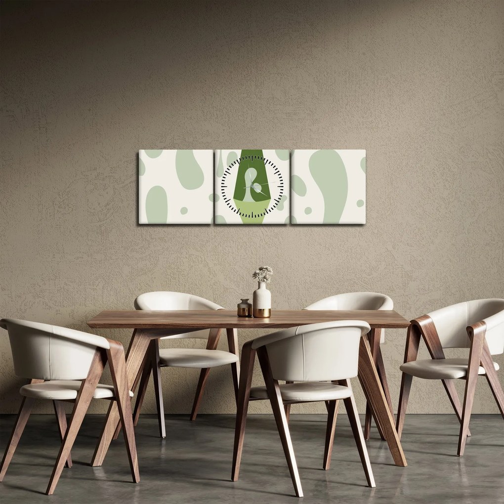 Obraz - Hipisi, lampa lawowa (z zegarem) (90x30 cm)