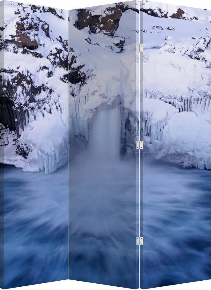 Parawan - Wodospad zimą (126x170 cm)