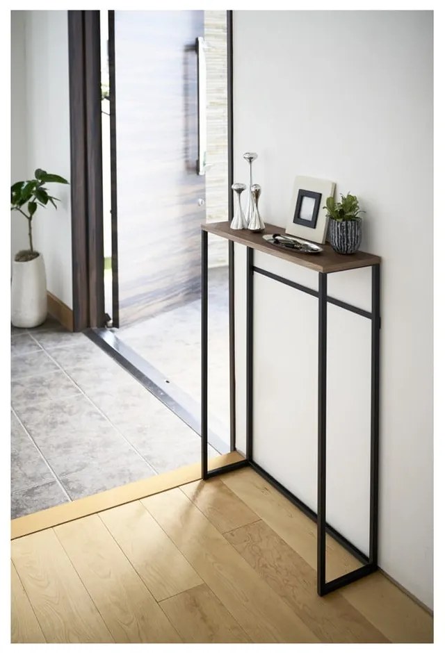 Czarna konsola 18.5x60 cm Tower – YAMAZAKI