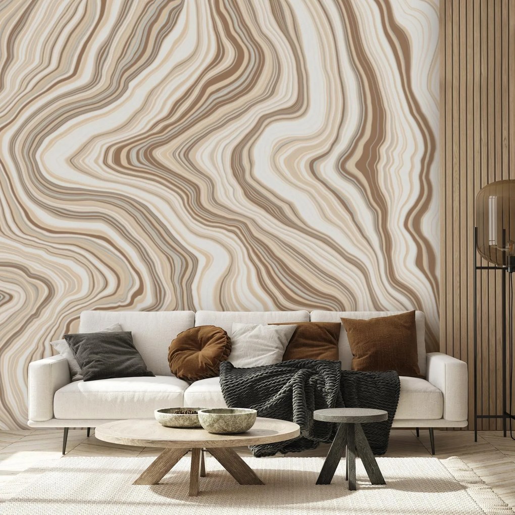 Fototapeta - Beżowy marmur (196x136 cm)