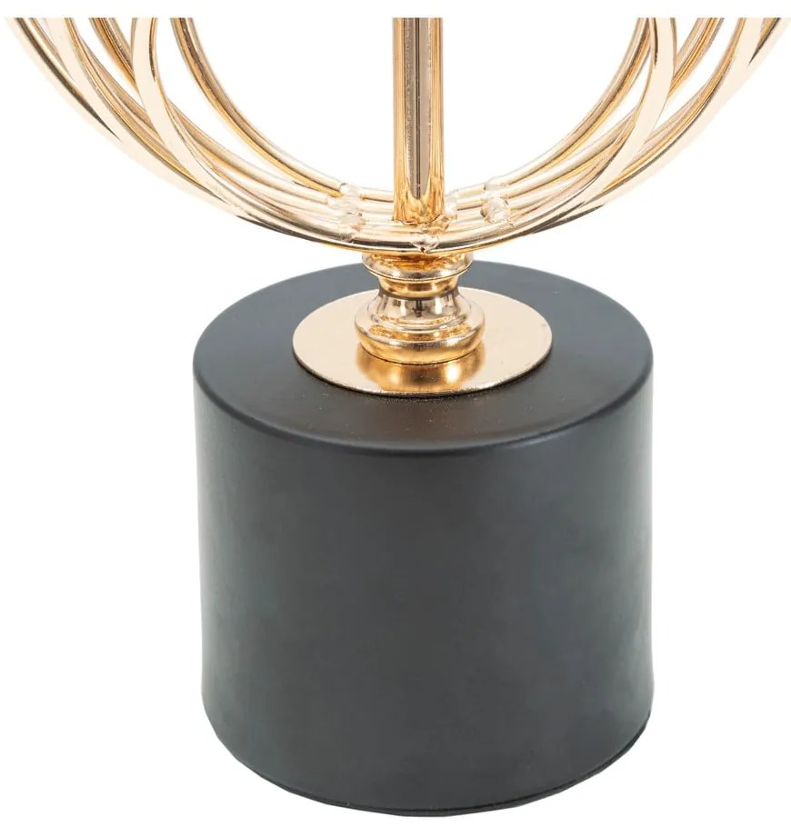 Lampa stołowa w czarno-złotym kolorze z tekstylnym kloszem (wys. 58,5 cm) Circly – Mauro Ferretti