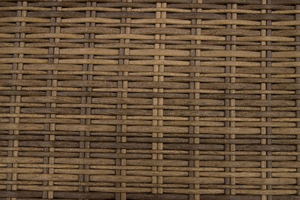 Rattanowy zestaw modułowy BORNEO LUXURY dla 8 osób (brązowy)