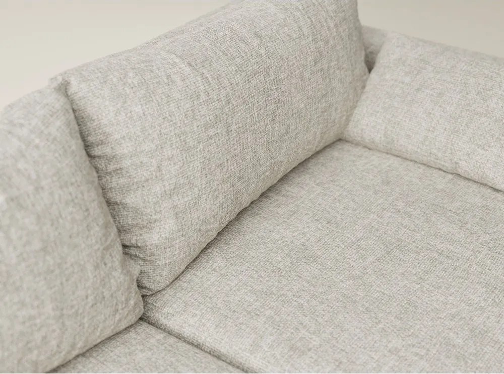 Beżowy rozkładany/ze schowkiem narożnik z tkaniny szenilowej (lewostronny/z szezlongiem) Leon – Maison de Rêve