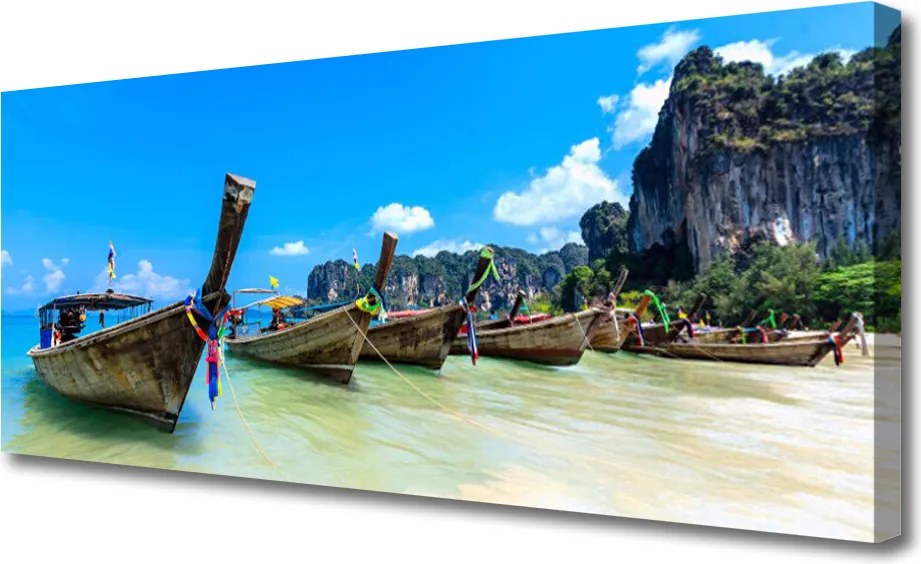 Obraz na płótnie Łódź Rybacka na Piasku