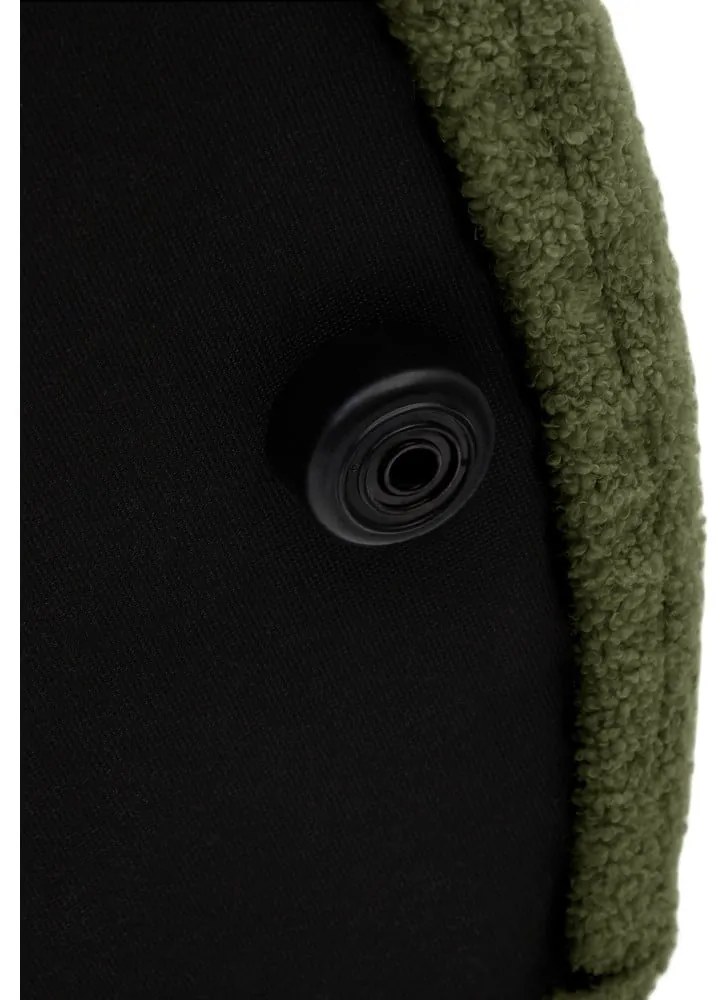 Zielony puf z materiału bouclé Kaeli – Kave Home