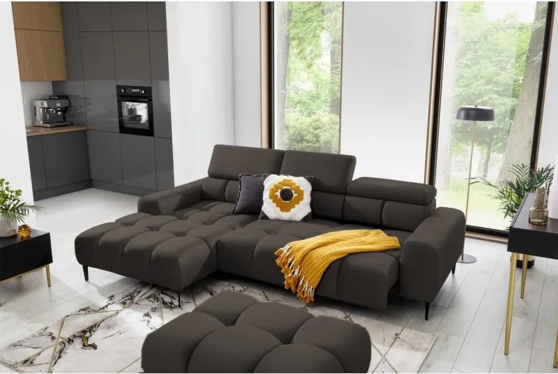 Narożnik PLAZA Mini Lewostronny w tkaninie Solar 28 WERSAL