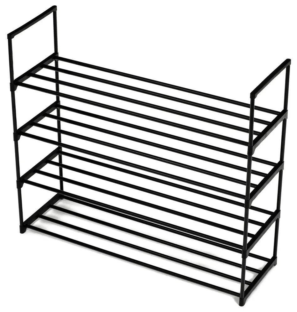 Szafka na buty GD-406 BK, metal, czarna