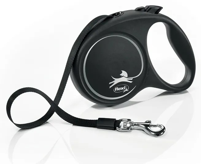 Flexi Samonavíjecí vodítko Black Design M, 5 m, 25kg