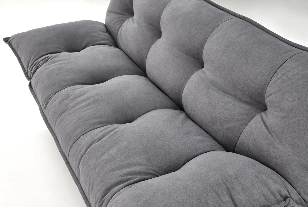 Sofa rozkładana z funkcją spania PILLOW szara HALMAR
