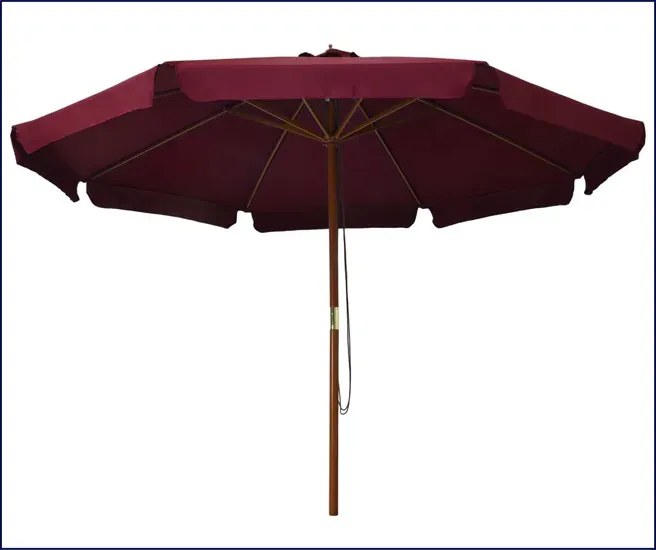 Burgundowy parasol ogrodowy Yrsa