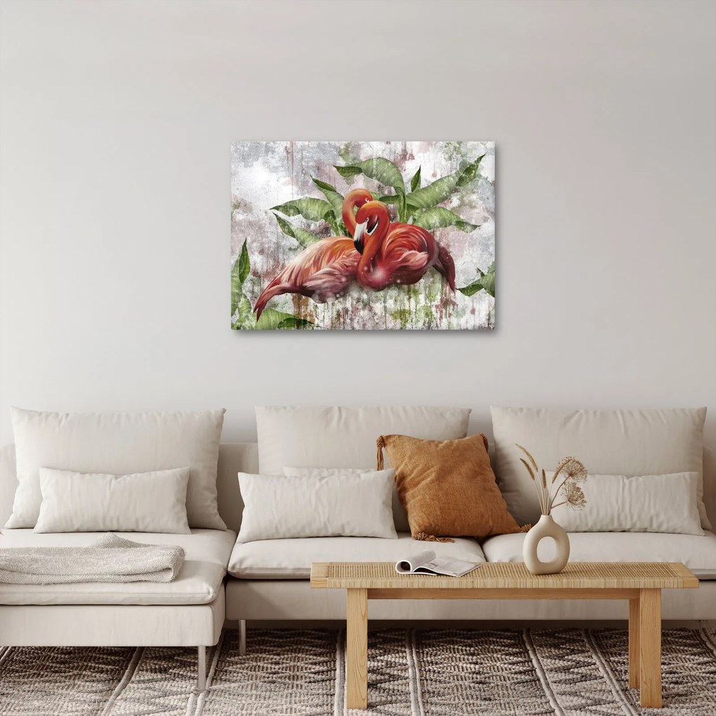 Obraz - Flamingi (70x50 cm)