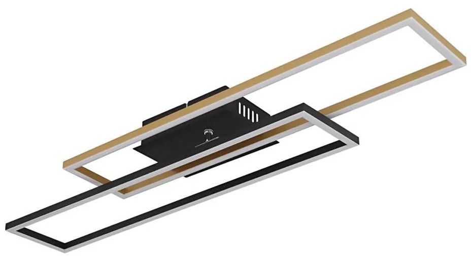 Globo 67208-30G -LED Plafon DAKARI 30W/230V 3000K 60x80 cm czarny/złoty