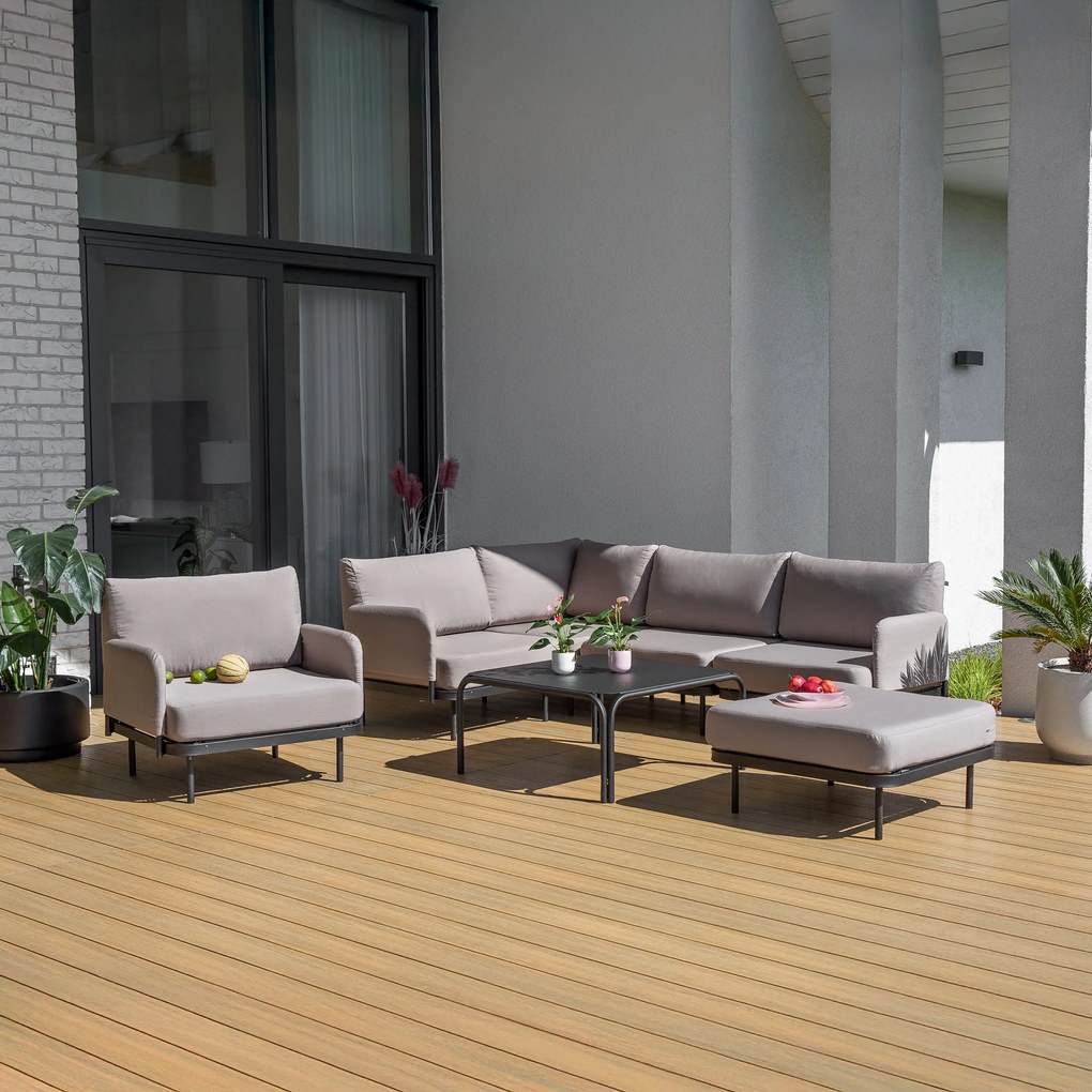Zestaw mebli ogrodowych dla 6 osób Piryt D042-04DW PATIO