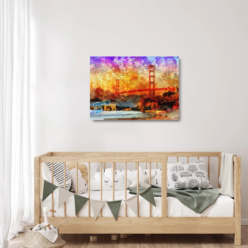 Obraz na szkle - Golden Gate, San Francisco, Kalifornia (70x50 cm)