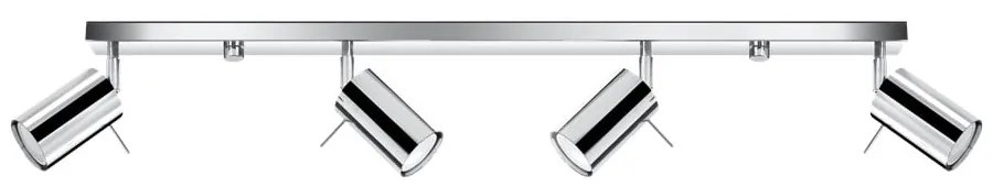 Lampa sufitowa w kolorze srebra Sollux Etna 4L