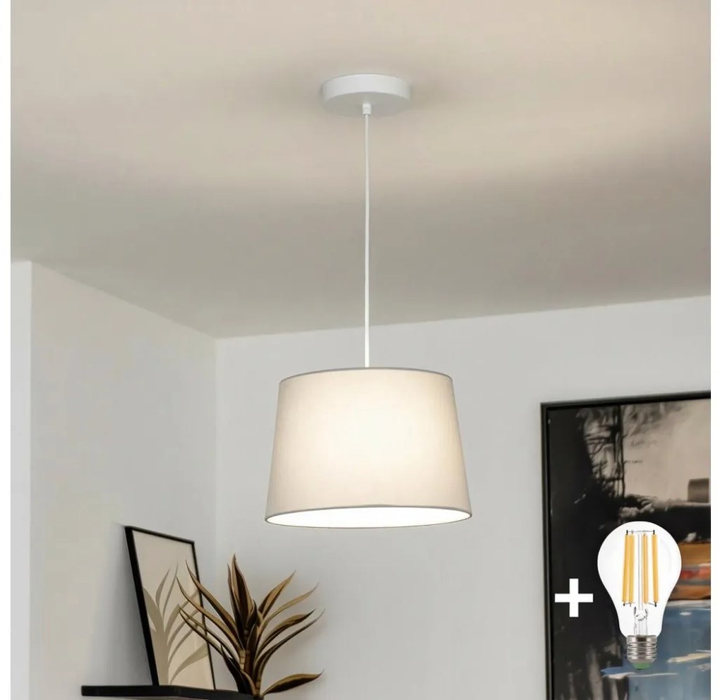 Brilagi - LED lampa wisząca na przewodzie CERIA 1xE27/40W/230V śr. 30 cm szara