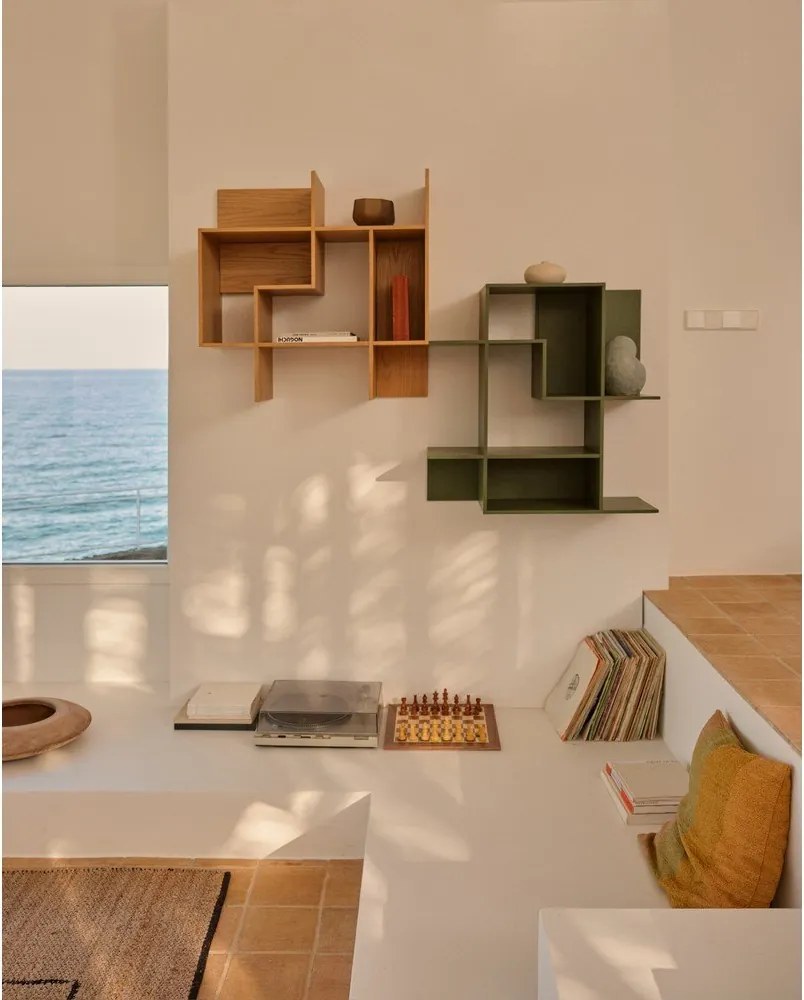 Modułowy system półek w dekorze dębu w naturalnym kolorze 80x80x25 cm Ina – Kave Home