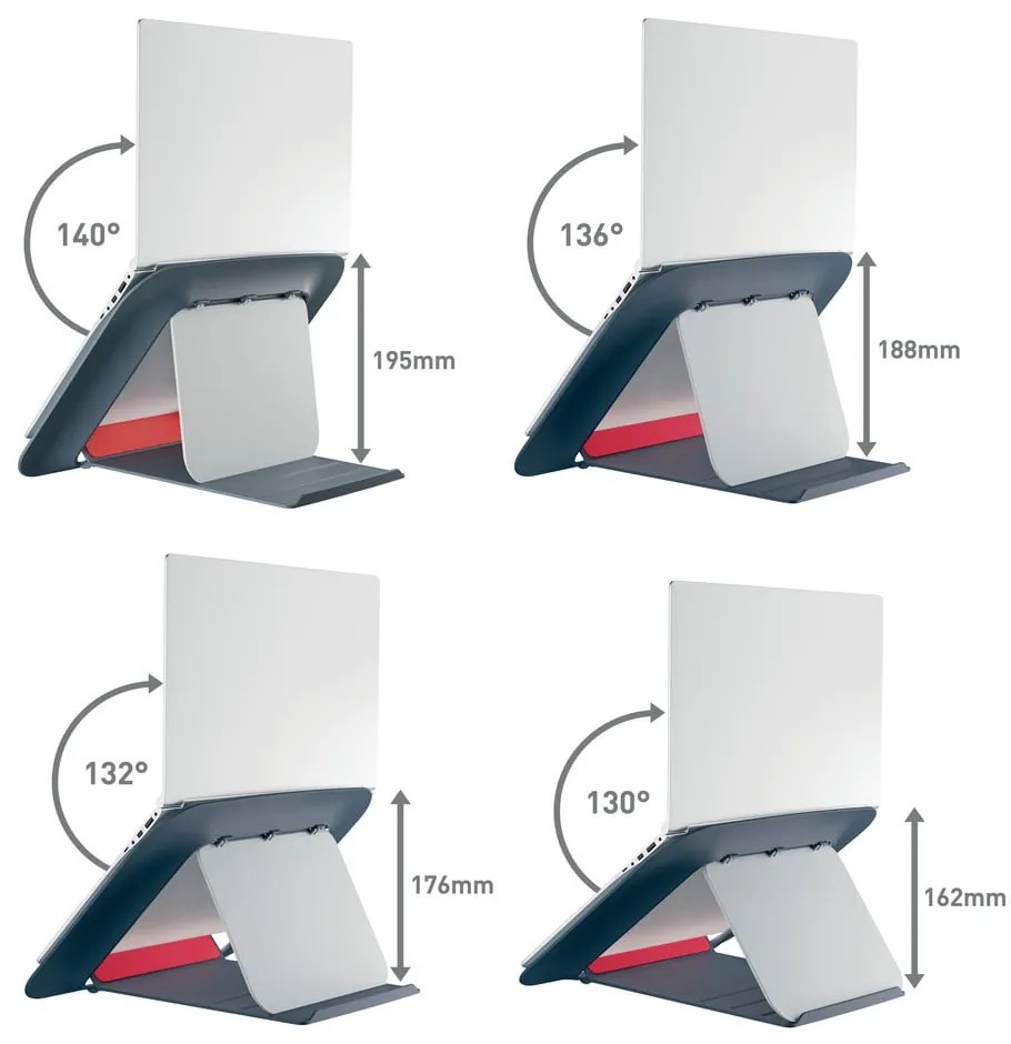 Regulowana podstawka pod laptopa ERGO Cosy – Leitz